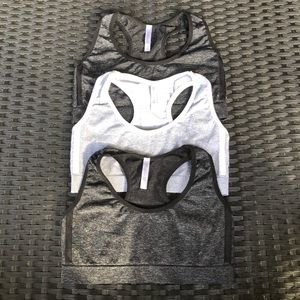 Three MaMia seamless Sports bras